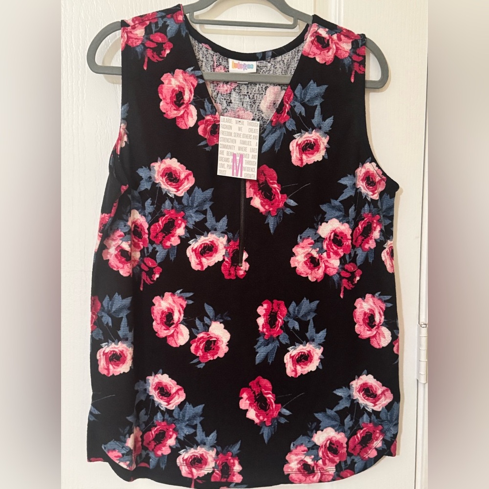 LulaRoe Rachel Simply Comfortable Floral Tank Top Size Medium